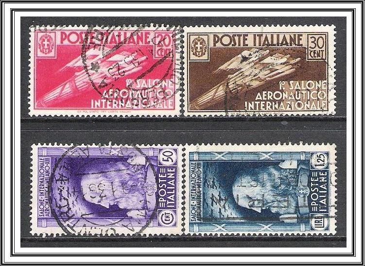 Italy #345-348 Aeronatical Salon Used