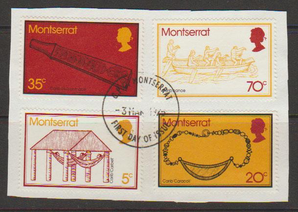 Montserrat SG 343 - 346  First Day of Issue cancel- set o...