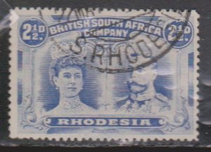 RHODESIA Scott # 104 Used  - KGV & Queen Mary