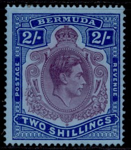 BERMUDA GVI SG116d, 2s purple & blue/deep blue, LH MINT. Cat £15.