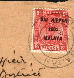 MALAYA Perak*Batu Gajah* MEDICAL WW2 Japanese Occupation 1942 Cover Front SS3373 