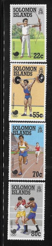 Solomon islands 1988 Summer Olympics Seoul Sc 622-625 MNH A1772