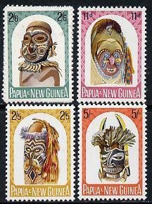 PAPUA NEW GUINEA - 1964 - Native Masks - Perf 4v Set - Mint Never Hinged