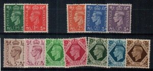 Great Britain Scott 235-48 (missing 237, 241) Mint NH [TH537]