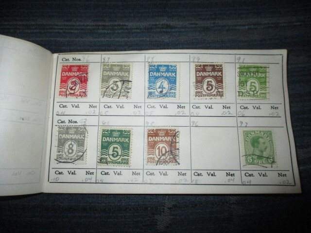 DENMARK COLLECTION IN APPROVAL BOOK