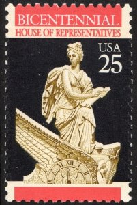 SC#2412 25¢ Bicentennial: House of Representatives Single (1989) MNH