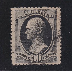 US 190 30c Hamilton Used VF-XF Jumbo Sound!