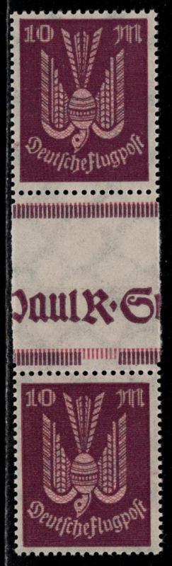 Germany Scott # C12, gutter pair, mint nh, se-tenant, Mi# 235ZS