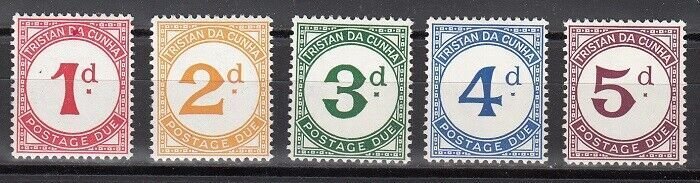 Tristan da Cunha Scott J1-5 Mint hinged