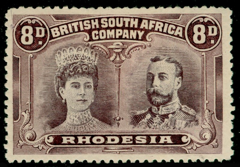 RHODESIA SG147, 8d Dull Purple & Purple PERF 14, M MINT. Cat £180.