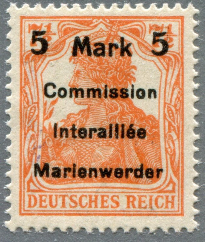 Marienwerder  Sc.#    Mi.#  A I b MH Stamp