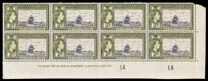 Jamaica Scott 155 Plate Block of 8 (1955) Mint NH VF Q