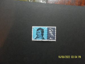 1966 Robert Burns 4d, franked, VG