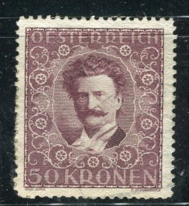 AUSTRIA; 1922 early Musician issue fine used 50k. value