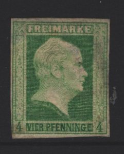 Prussia Sc#1 MH - paper adhesion reverse