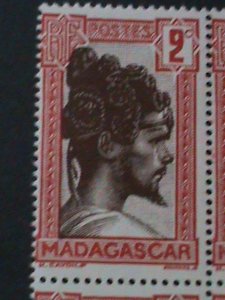 ​MADAGASCAR-1930-SC#148- SAKALAVA CHIEF MNH BLOCK VF-94- YEARS OLD-LAST ONE