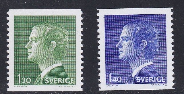 Sweden # 1072-1073, King Carl XVI Gustaf, Mint NH