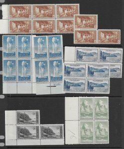 US 740-9 MNH stock, f-vf, see desc. 2019 CV $202.80