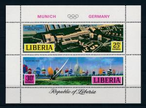 [55393] Liberia 1971 Olympic games Munich Sailing Kiel MNH Sheet