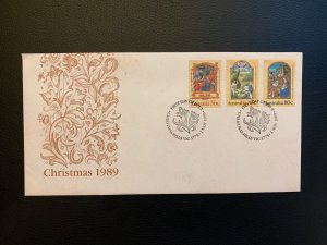 1989 Australia Christmas oversize FDC