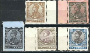 Portugal 121-25 Afi 116-20 High Values MH F/VF 1910 SCV $43.50