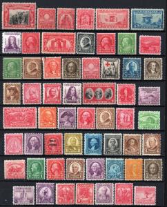 Mint Oldies Group of 58 Stamps: MH/MHR