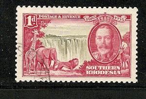 Southern Rhodesia 1935 Silver Jubilee stamp used 33