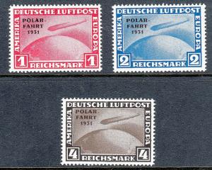 GERMANY 1931 Zeppelin Polar Flight MNH Reprint Set