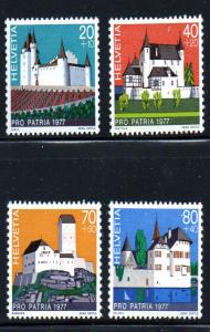 Switzerland Sc B447-0 1977  Pro Patria stamp set mint NH