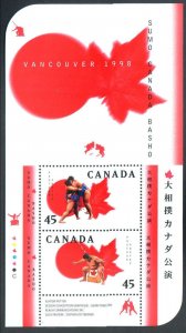 CANADA - 1998 SUMO CANADA BASHO , VANCOUVER 1998 - MIN. SHEET MINT NH