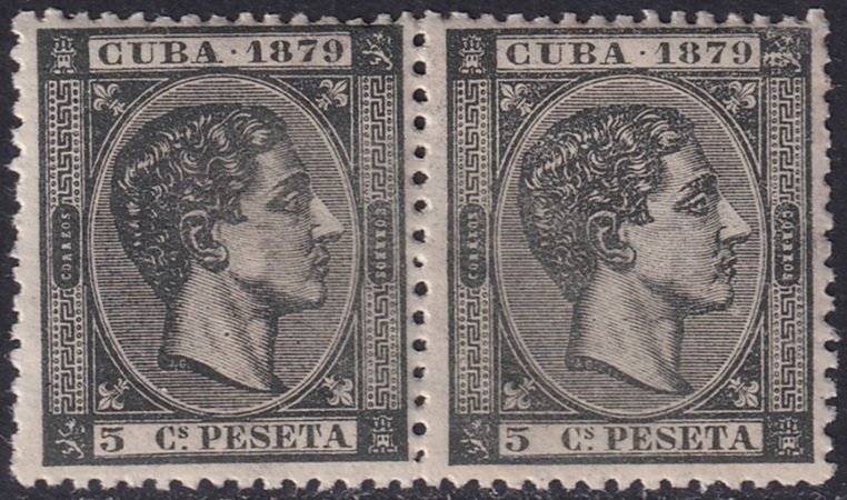 Cuba 1879 Sc 82 pair MNH**