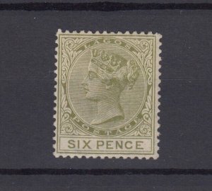 Lagos QV 1884 6d Olive Green SG25 MH BP4557