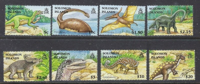 Solomon Is 1062-69 MNH 2006 Prehistoric Animals (ap7310)