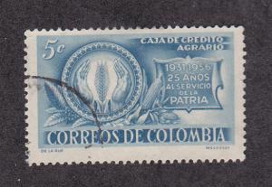 Colombia Scott #672 Used