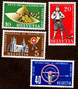 Switzerland # 351-354 Mint Never Hinged!