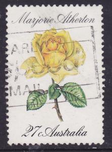 Australia -#826 -1982 -Roses Marjorie Atherton-27c used