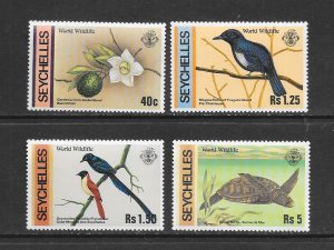 BIRDS - SEYCHELLES #417-20 MNH