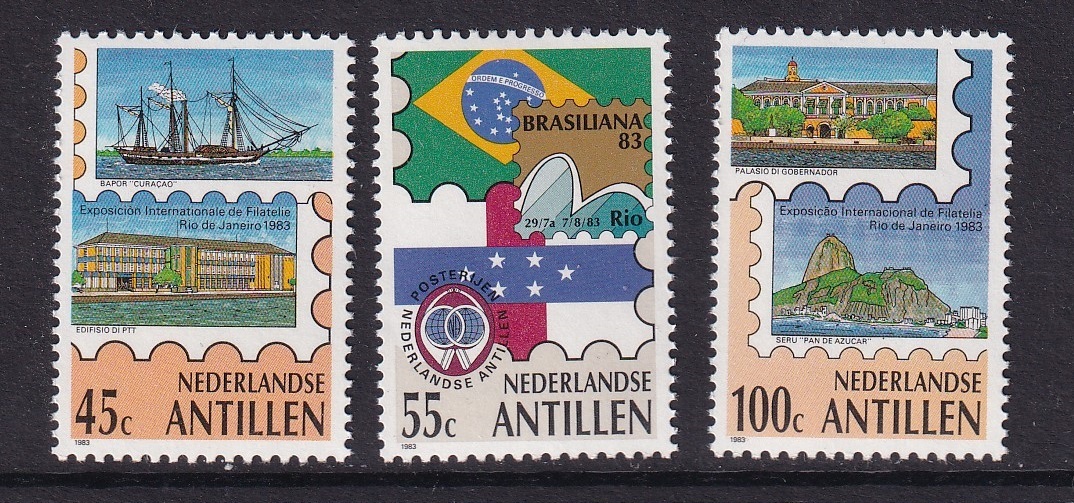 Philately collection Stamp collection the used Curaçao-Antilles