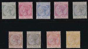 Barbados 1882-85 SC 60-68 LH 