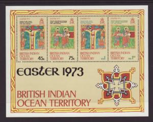 British Indian Ocean Territory 53a Easter Souvenir Sheet MNH VF