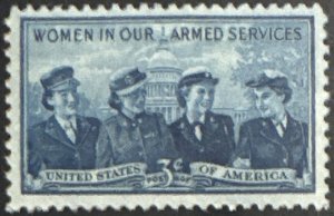 Scott #1013 1952 3¢ Women in Our Armed Forces MNH OG VF/XF