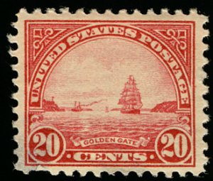 US #567 VF/XF mint hinged, wonderful centering with nice margins,  Fresh Color