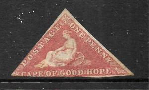 CAPE OF GOOD HOPE 1855-63   1d  DEEP RED  ROSE    MNG  SG5B   