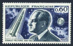 France 1184 2 stamps, MNH. Mi 1583. Robert Esnault-Pelterie, aviation, space.