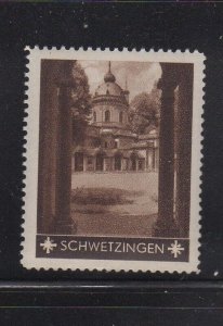 German Tourism Advertising Stamp- Cities, Towns & Landmarks- Schwetzingen - MNH