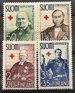 Finland B 27-30 MNH 1938 Red Cross CV $17.50