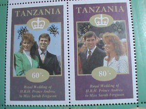 TANZANIA-ROYAL WEDDING -PRINCE ANDREW MNH S/S SHEET-VERY FINE