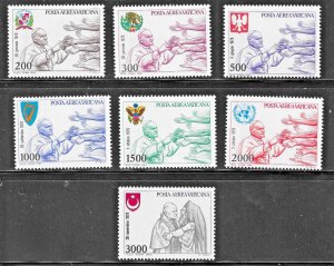 Vatican (1980) - Scott # C66 - C72,   MNH