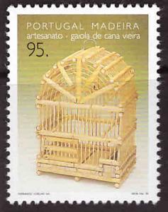 MADEIRA Scott 184 MNH** bird cage  1995 stamp