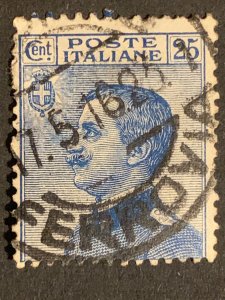 Italiane stamp  ,  black cancelled postage used, refno:5014